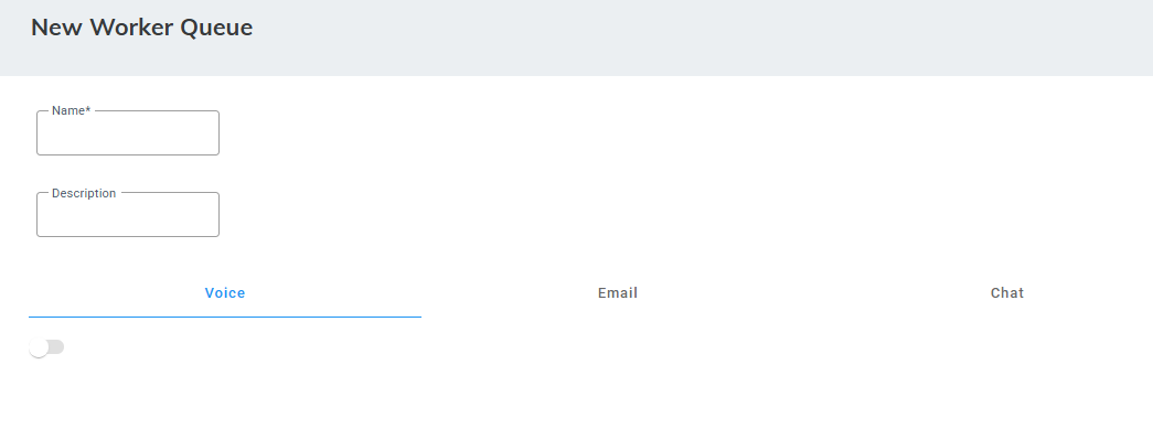 Adding a worker queue for voice