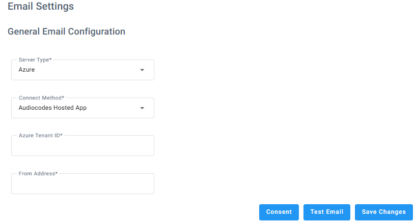 Configuring Email for Azure