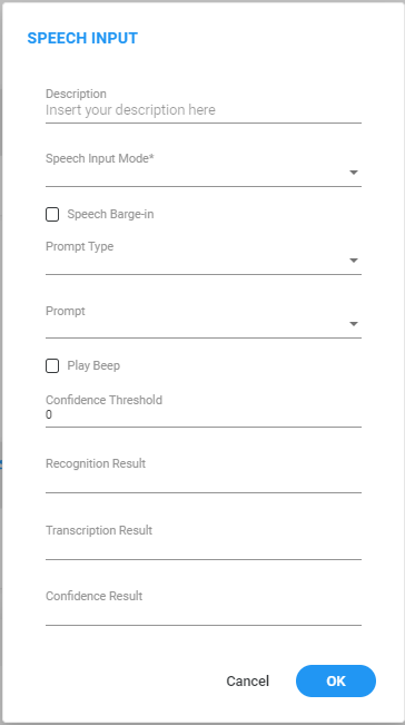 Voice Input Examples Speech Input