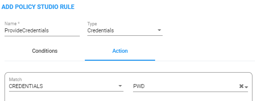Add a Policy Studio Rule for Users Credentials Information