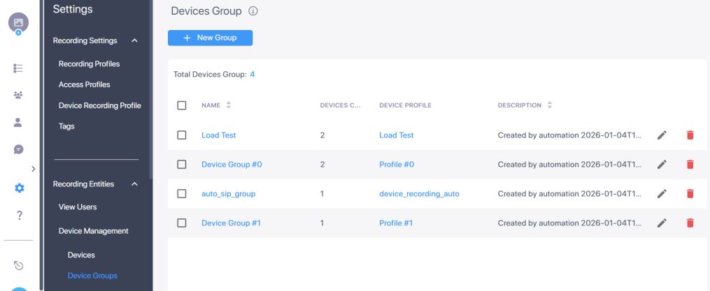Manage Device Groups