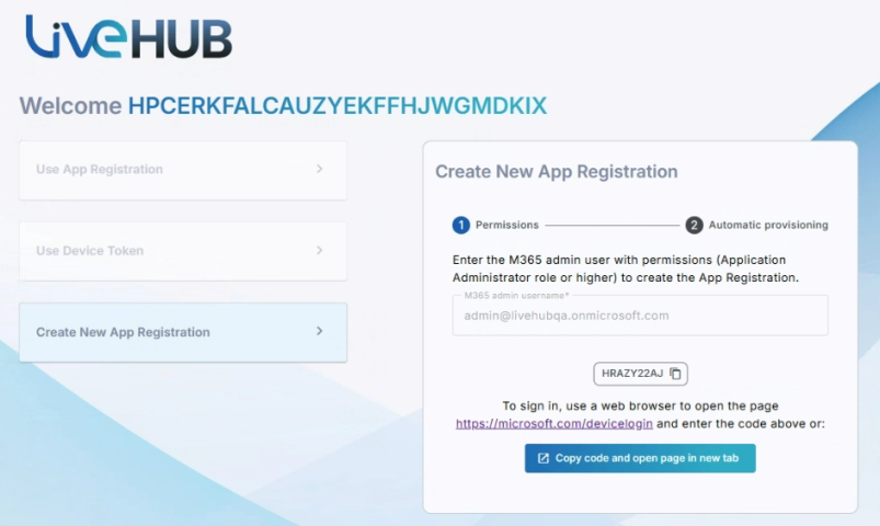 Starting authentication