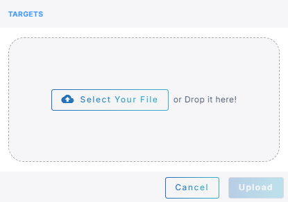 The import dialog