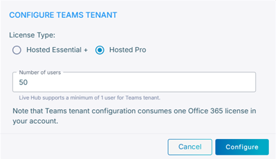 Changing the tenant configuration