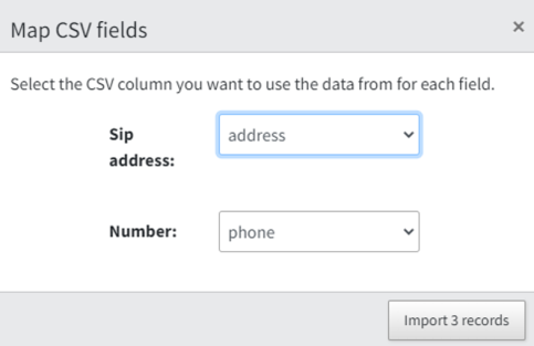 Mapping the file columns