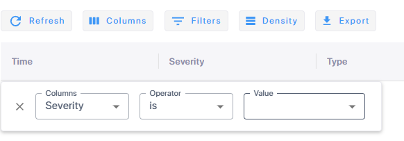 Filtering alarms