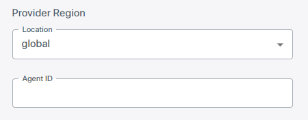 The provider region setting
