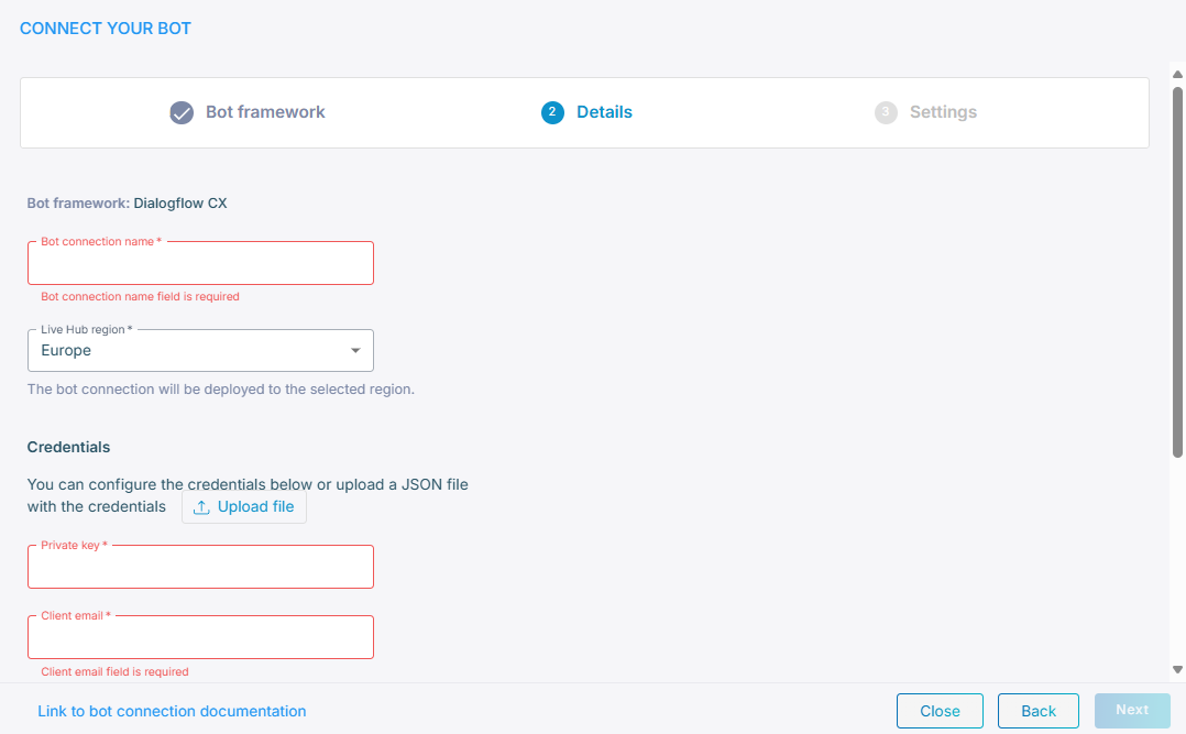 The bot details
