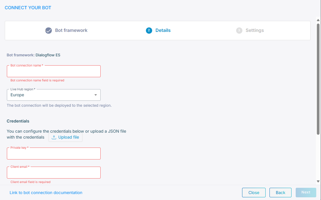The bot details