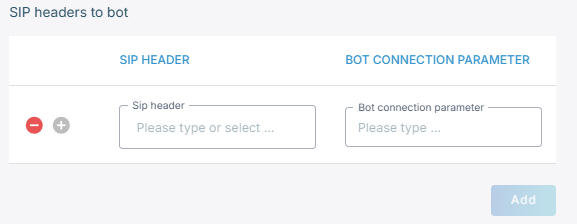 Adding a SIP header to send to the bot