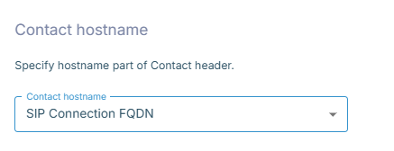 Contact hostname