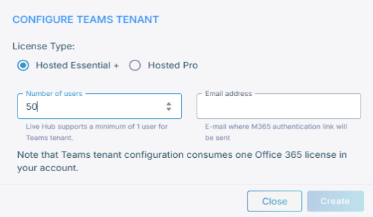 Configuring the tenant