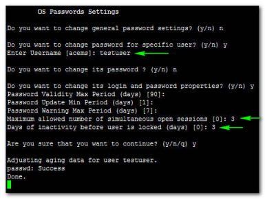 Operating System User Security Extensions