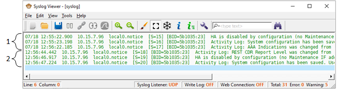 Hiding or Showing Date in Syslog Messages